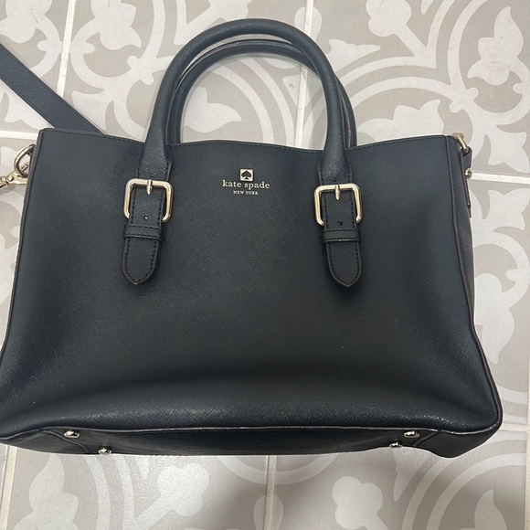 GUC Black Kate Spade leather tote - Picture 4 of 9